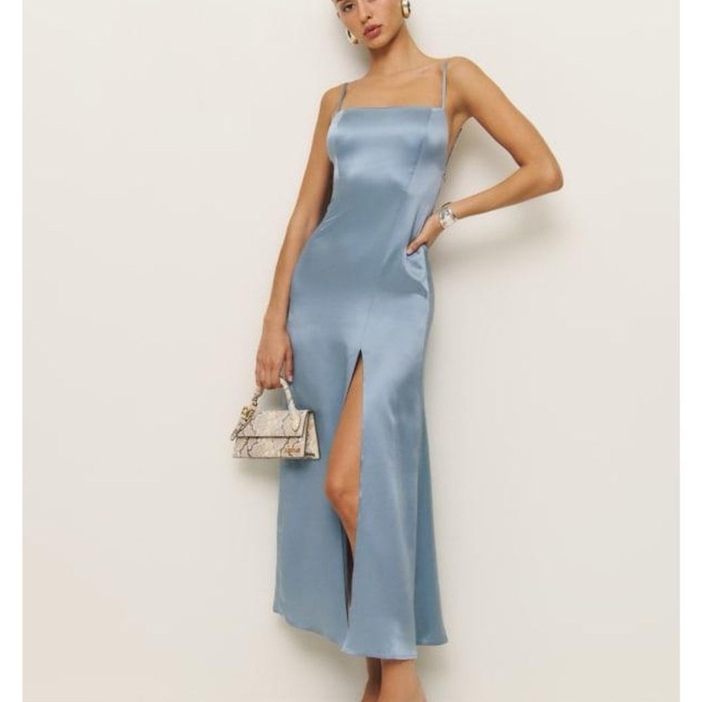 Reformation Melina Silk dress in Teardrop NWT